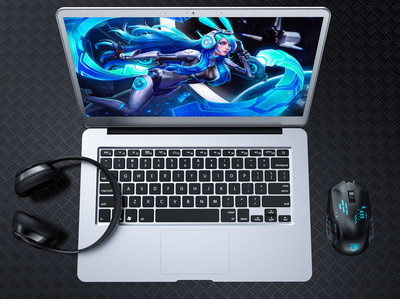 現(xiàn)代計(jì)算機(jī)工作場(chǎng)景 耳機(jī)、電腦與鼠標(biāo)的完美結(jié)合